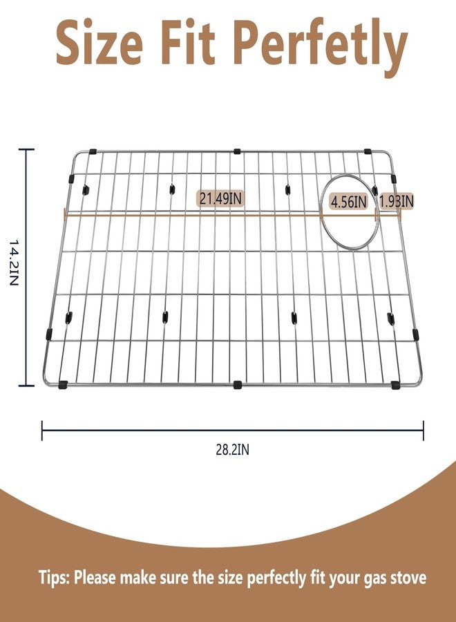 Obida CTXBG2814 Crosstown Stainless Steel Basin Rack 28-1/4" x 14-1/4" - Durable Sink Grid for Elkay ECTRU30169RTFCW Sink Model - Image 2