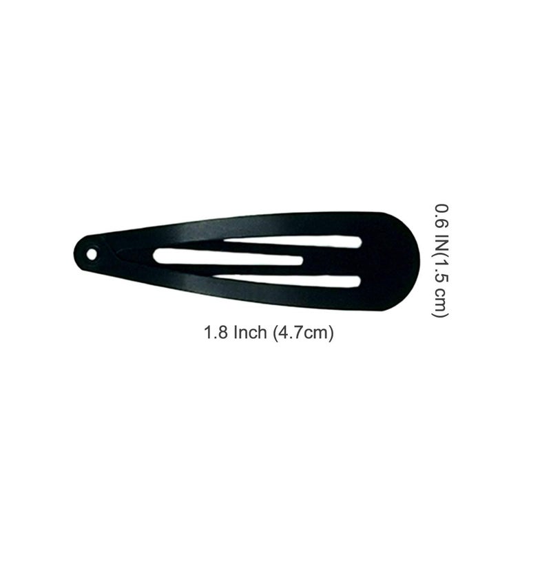 Dartler Tic Tac Clips | Hair Barrettes | Black Hair Clip- Snap Pins | Non-Slip Hair Styling Clips | Essential Hair Accessories For Daily Use & Parties | Suitable For All Hair Types | Pack- 50 - Image 2