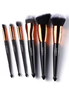 FLORUCCI Florucci 6-Piece Professional Makeup Brush Set With Storage Case Black  - Image 2