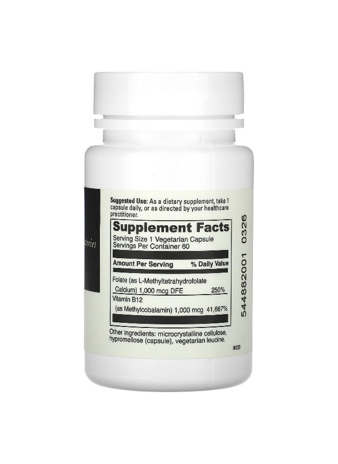 DaVinci Laboratories DaVinci Laboratories, 5-MTHF/B12 MC 2000, 60 Capsules  - Image 2