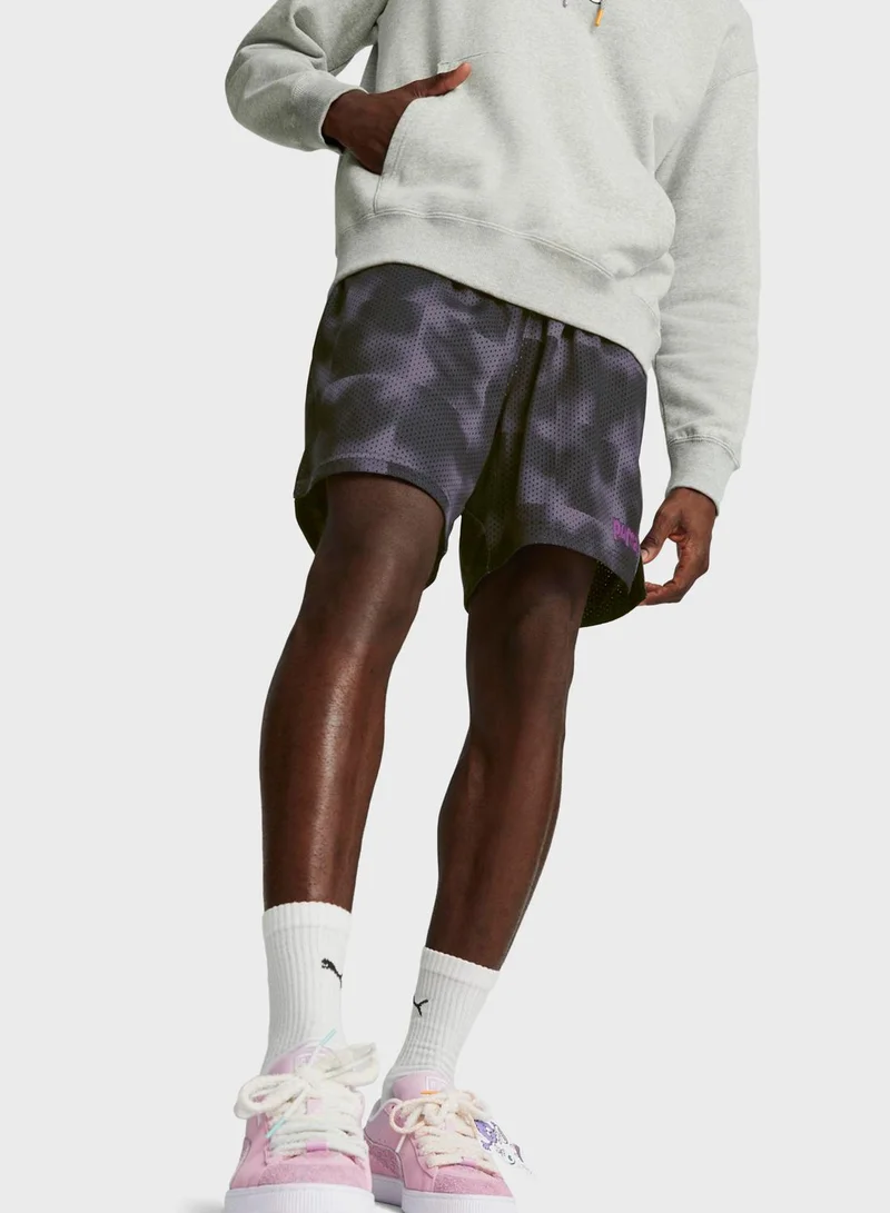 PUMA 6" 8Enjamin Mesh Aop Shorts