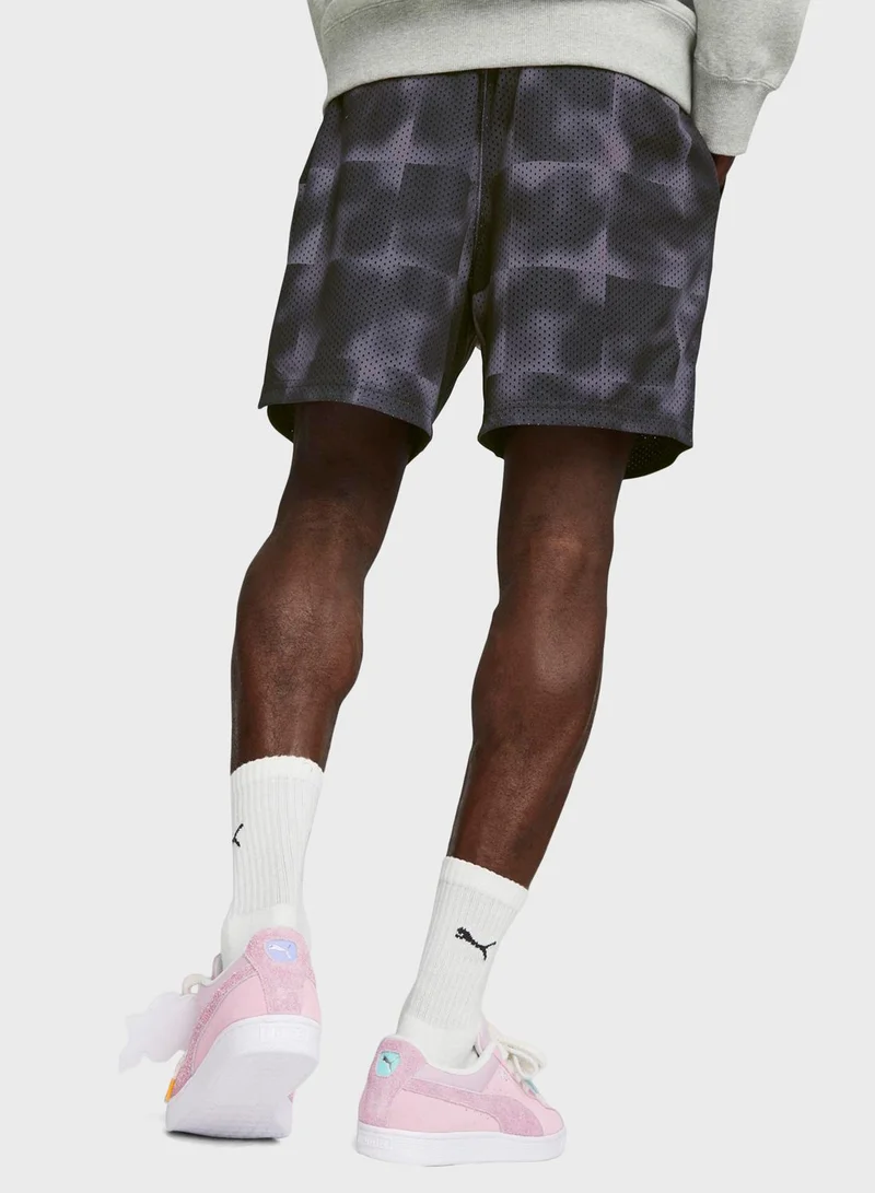 PUMA 6" 8Enjamin Mesh Aop Shorts