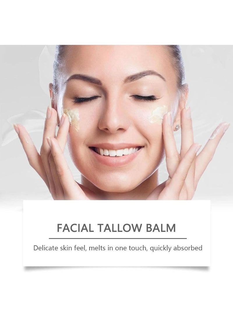 Organic Grass-Fed Beef Tallow with Frankincense Oil & Castor Oil, Organic Beef Tallow Moisturizer for Skin, Tallow and Manuka Honey Balm, Beef Tallow Frankincense Balm for Face, Body - Image 4