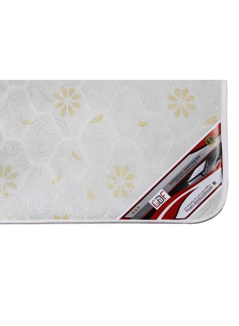 Galaxy Design مرتبة طبية فردية من القماش من Galaxy Design، باللون الأبيض، ارتفاع 6 × عرض 90 × عمق 190 سم، يمكنك تجميعها بنفسك - Image 3