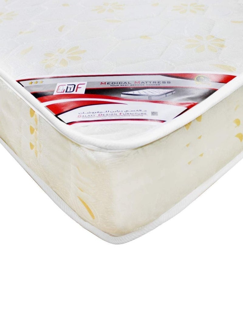 Galaxy Design مرتبة طبية فردية من القماش من Galaxy Design، باللون الأبيض، ارتفاع 6 × عرض 90 × عمق 190 سم، يمكنك تجميعها بنفسك - Image 2