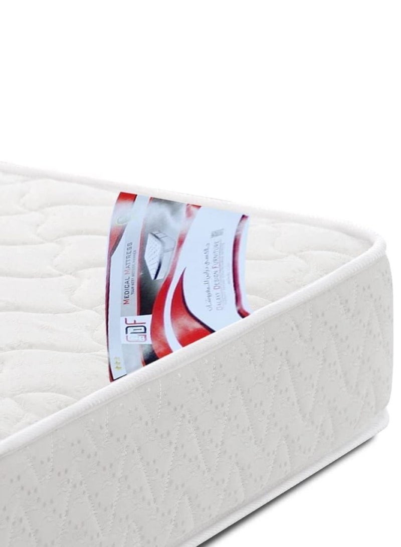 Galaxy Design مرتبة طبية فردية من القماش من Galaxy Design، باللون الأبيض، ارتفاع 6 × عرض 90 × عمق 190 سم، يمكنك تجميعها بنفسك - Image 4