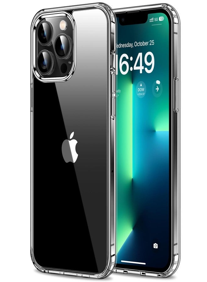 HOOMIL Case for iPhone 13 Pro, Non-Yellowing, Drop Protection, Anti-Scratch Transparent Hard Back Phone Cover - Crystal Clear - Image 1