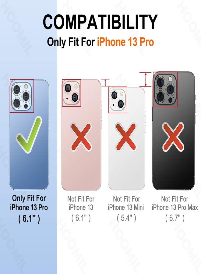 HOOMIL Case for iPhone 13 Pro, Non-Yellowing, Drop Protection, Anti-Scratch Transparent Hard Back Phone Cover - Crystal Clear - Image 2
