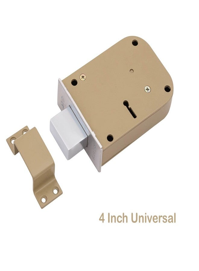 Atom Main Door Lock with 2 Reversible Keys | Heavy Duty Deadbolt Door Lock, Best Suitable for Single Doors and Can Be Operated from Both Sides of Door| Powder Coated Finish | Brown - Image 5