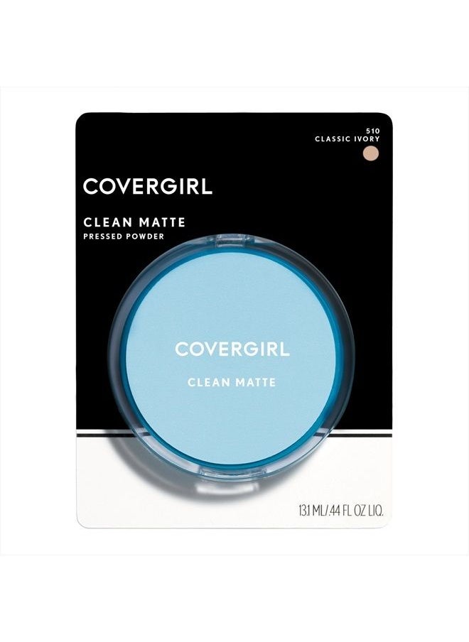 CoverGirl Clean Matte Pressed Powder, Oil Control Powder, 1 container, .35 Fl Oz, Face Powder, Oil Free Loose Powder, Matte Finish, Lightweight, Shine Free Formula, Leaves Skin Smooth and Clean  - Image 3