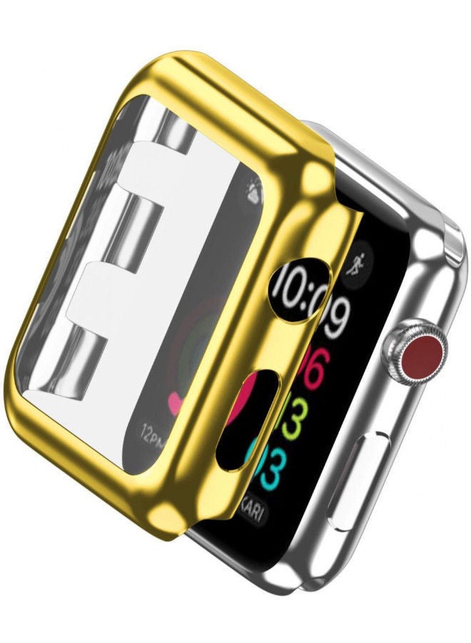 NIBEMINENT Protective Case For Apple Smartwatch Series 2 38mm 38millimeter Gold  - Image 2