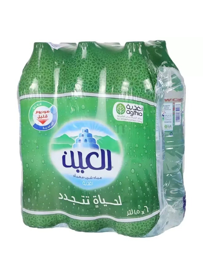 Al Ain Bottled Drinking Water, Pure Low Sodium Water- 6X1.5Ltr (Delivery In Dubai Only) - Image 3