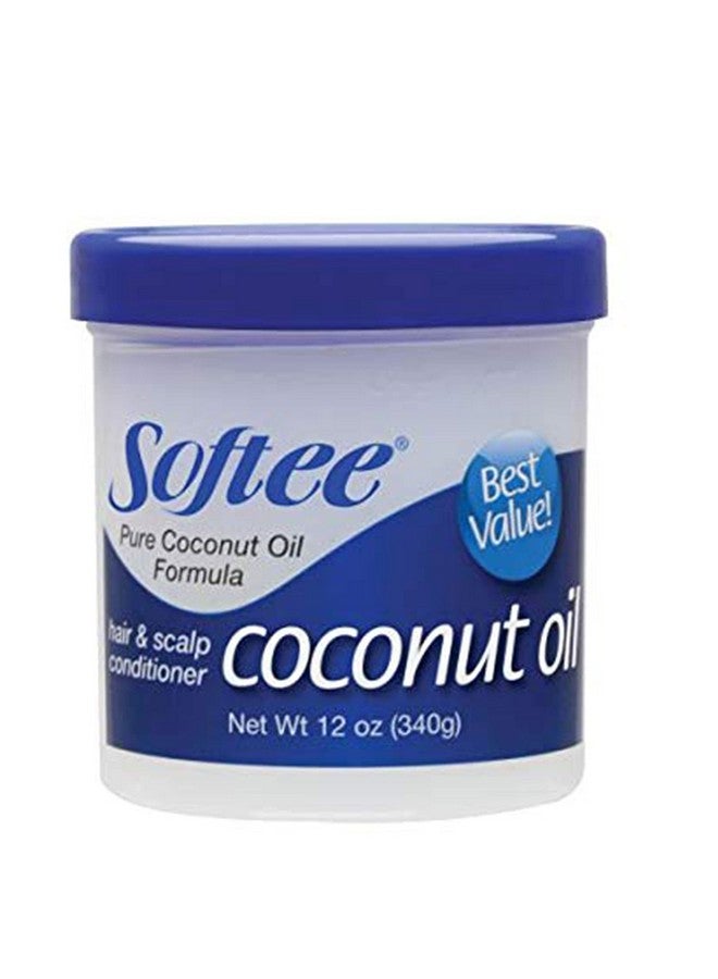 Softee Coconut Oil Hair & Scalp Conditioner 12 Oz - Image 1