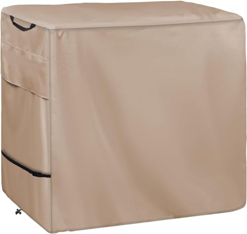 Wnanan Outdoor Prep Table Cover Heavy Duty Waterproof Cover for Outdoor Stainless Steel TableKhaki - Image 1