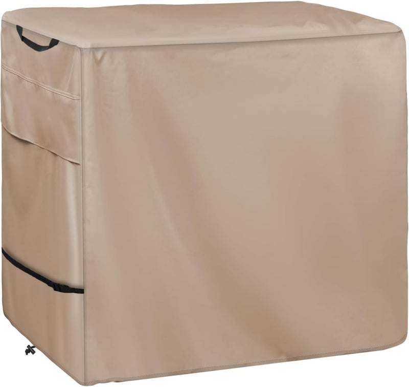 Wnanan Outdoor Prep Table Cover Heavy Duty Waterproof Cover for Outdoor Stainless Steel TableKhaki - Image 2
