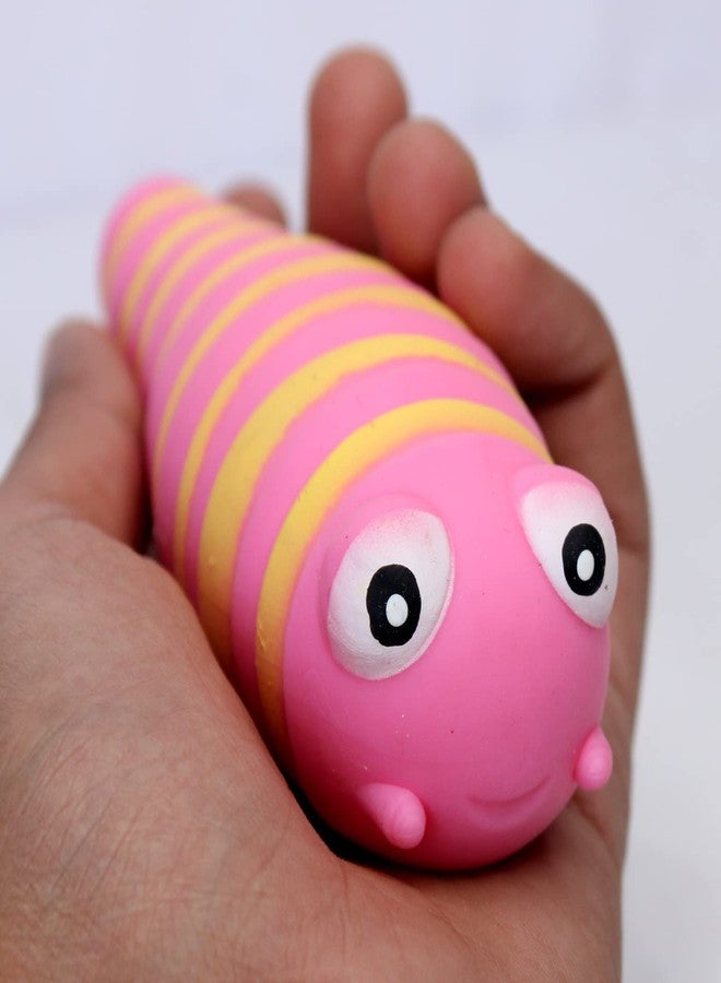 KYNA Mind Relaxing Stress Buster Toy Finger Pressing Slow Rising Soft Squishy Toy Indoor Outdoor Fun Play Set for Kids and Adults Random Colours Pack of 1 (Finger Slug) - Image 4