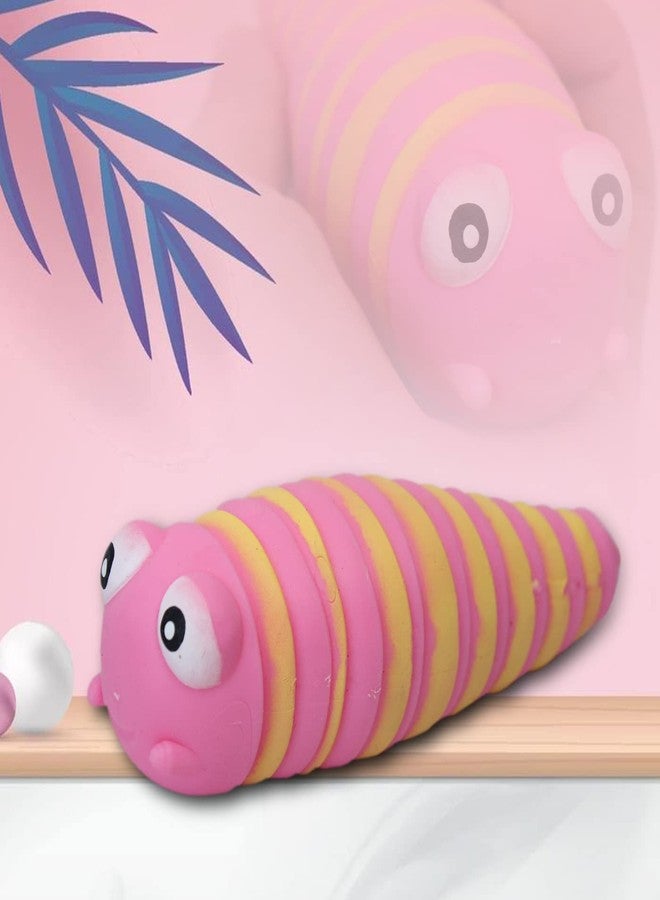 KYNA Mind Relaxing Stress Buster Toy Finger Pressing Slow Rising Soft Squishy Toy Indoor Outdoor Fun Play Set for Kids and Adults Random Colours Pack of 1 (Finger Slug) - Image 1