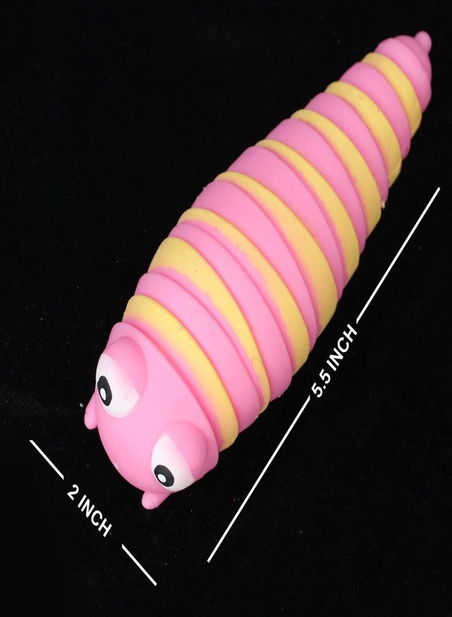 KYNA Mind Relaxing Stress Buster Toy Finger Pressing Slow Rising Soft Squishy Toy Indoor Outdoor Fun Play Set for Kids and Adults Random Colours Pack of 1 (Finger Slug) - Image 2