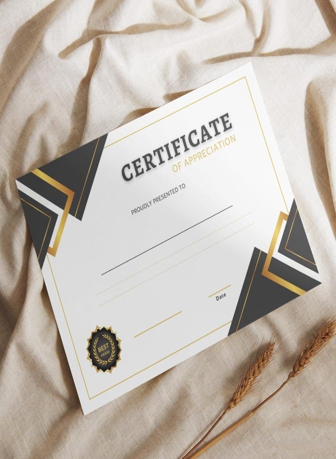 AanyaCentric Pack of 20 A4 Size 8.3 x 11.7 Inch Self Fill-in Certificate of Appreciation Pre Printed on Glossy Photo Paper For Recognition Achievement Completion Award for Student Employee Trainee - Image 5