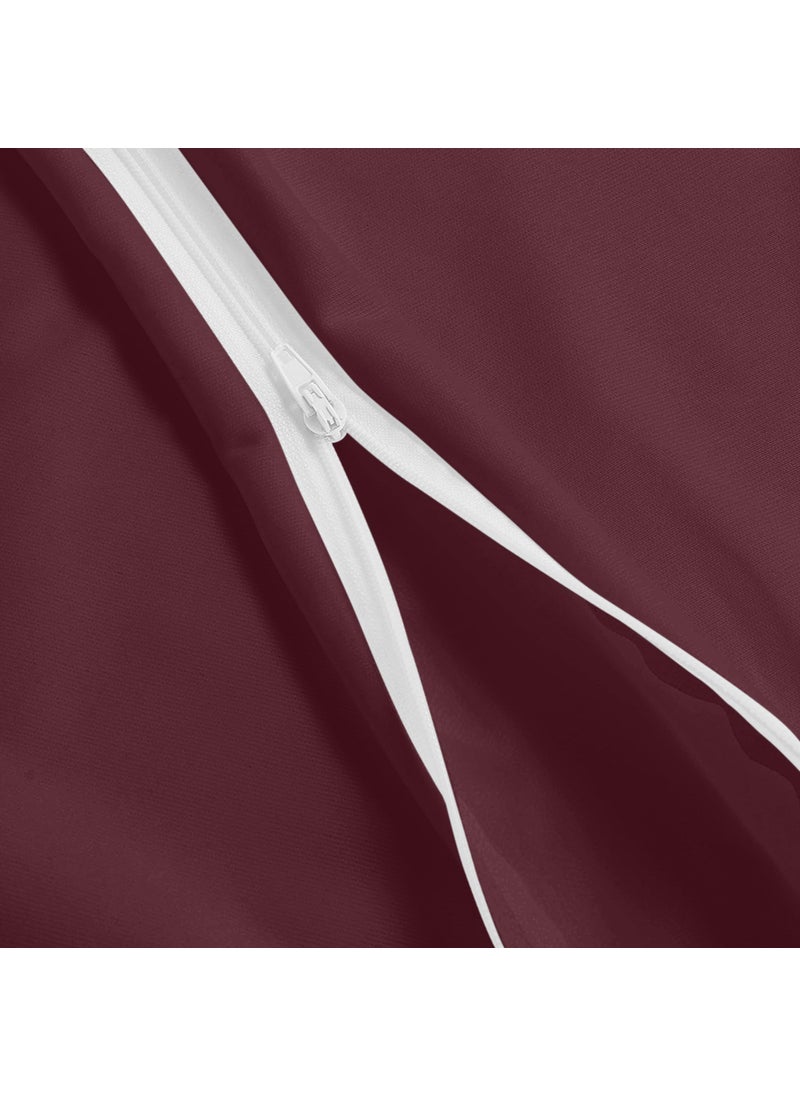 Utopia Bedding Utopia Bedding Waterproof Pillow Protectors Zippered (2 Pack  Burgundy) King Size  Zippered Pillowcases  Bed Bug Proof Pillow Encasement Covers 20 x 38 Inches  - Image 3