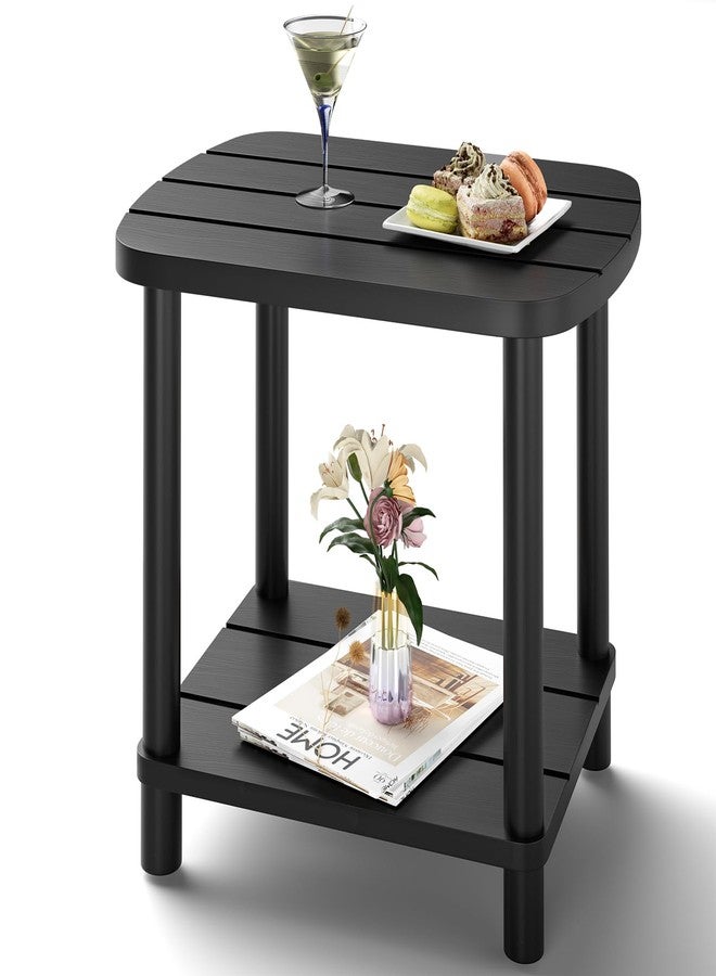 LEJANEOYE Outdoor Side Table, Adirondack Outdoor Patio Table, Bamboo Small Patio End Tables for Pool, Porch, Backyard, Bathroom and Indoor. Weather Resistant - Image 1