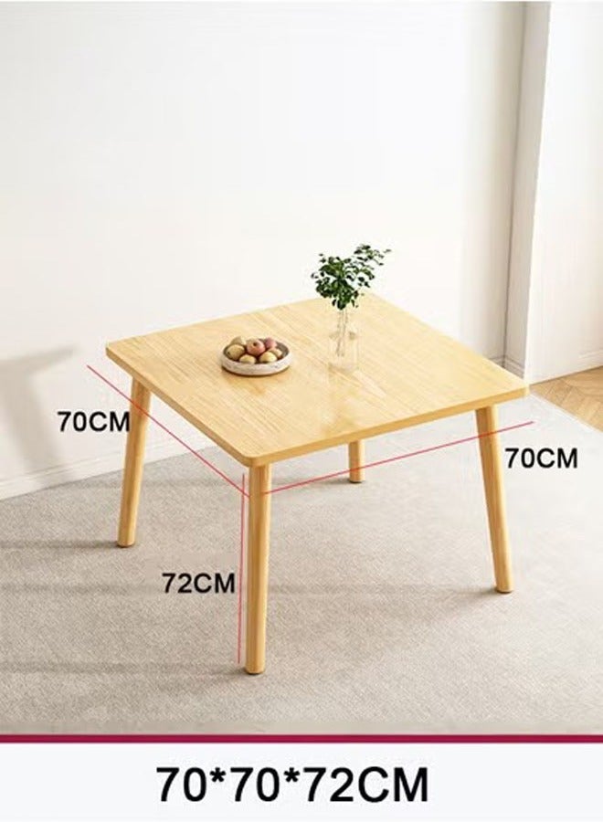 NKX Kitchen Wooden Dining Table  Modern Breakfast Table Desk Leisure Coffee Table for Living Room/Office Modern dining table 70*70*72cm - Image 1
