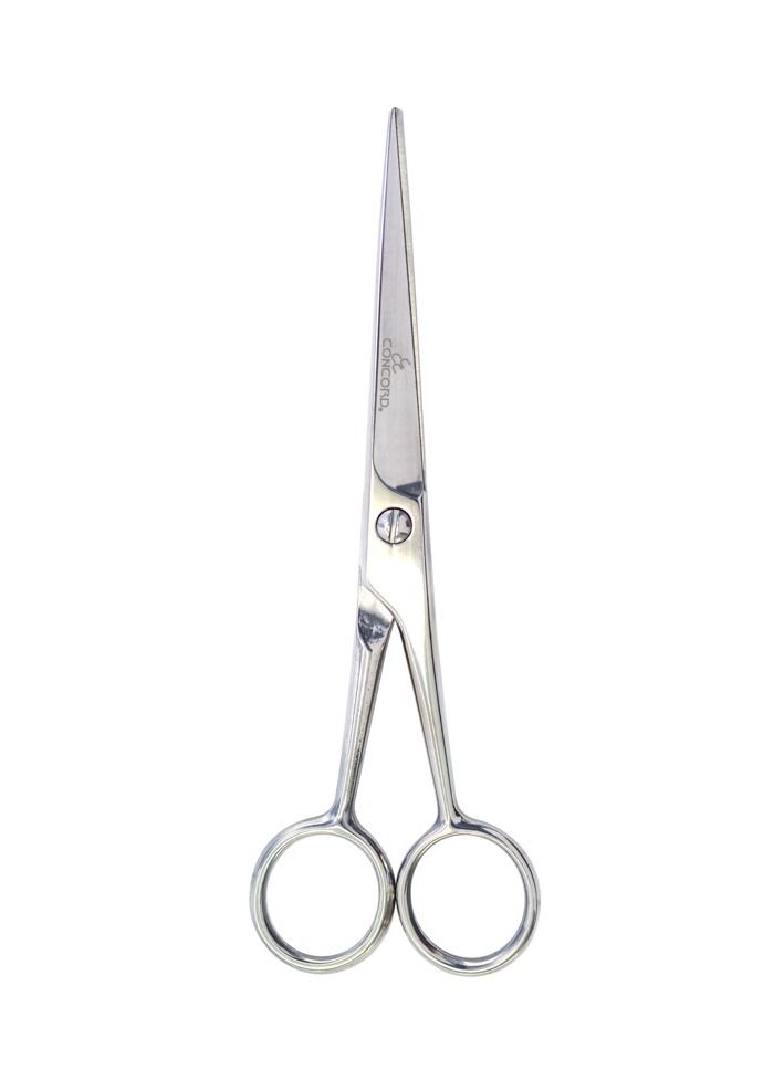CONCORD Professional Barber Hair Cutting Scissor 6 inches / Semi-Offset / Straight Handle / Stainless Steel - Image 1