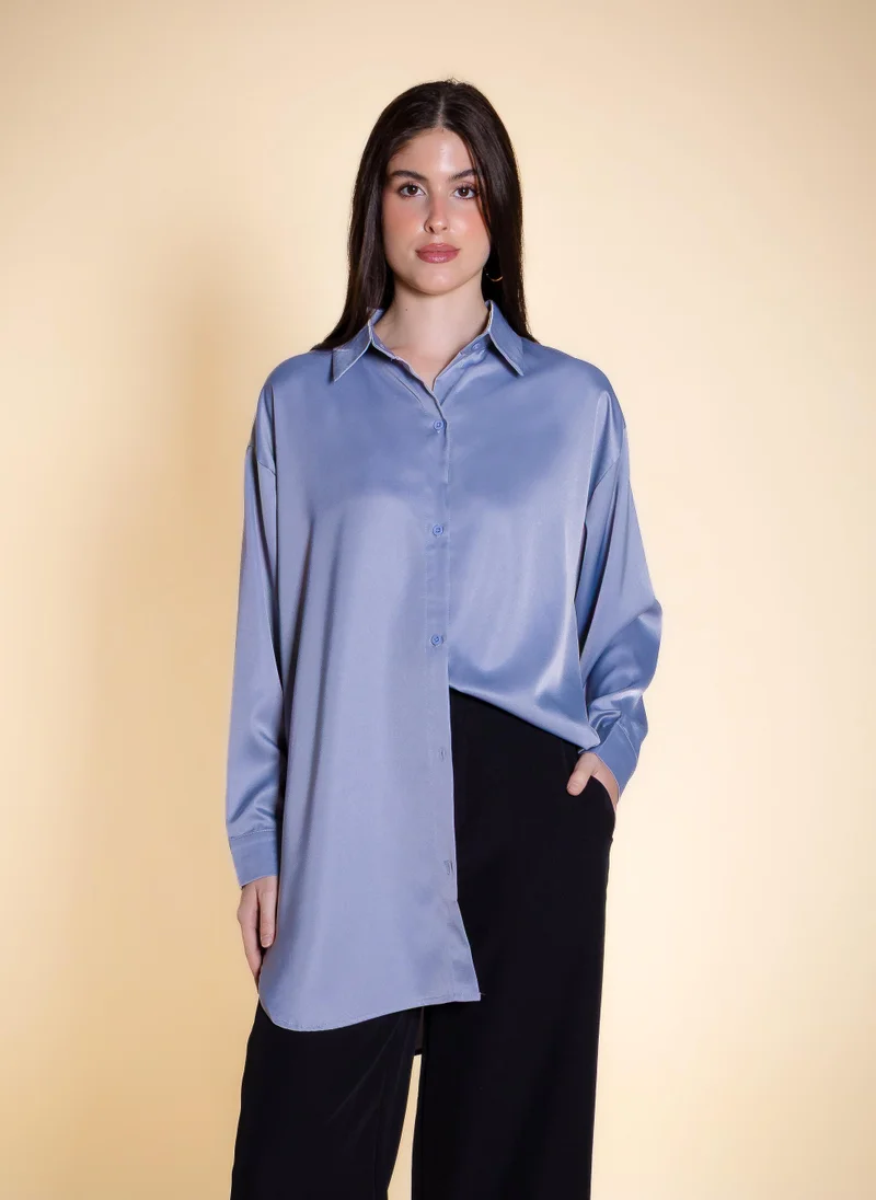شايبس SATIN OVERSIZED SHIRT
