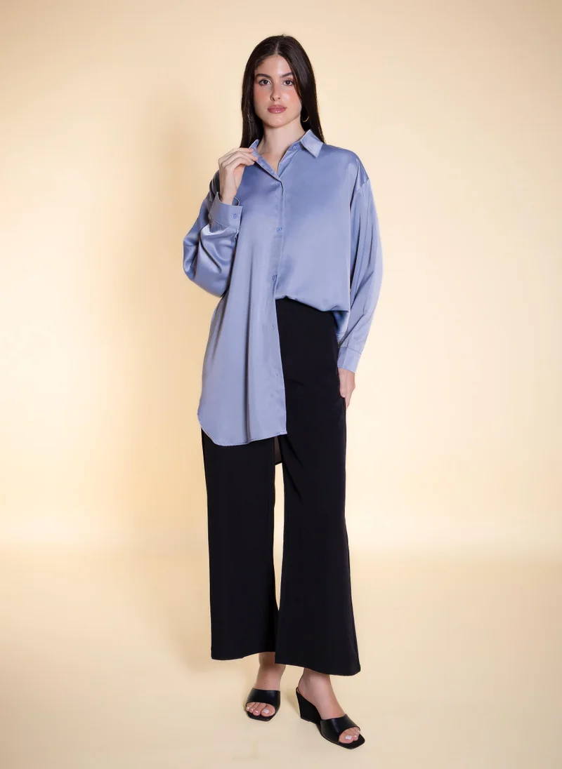 شايبس SATIN OVERSIZED SHIRT