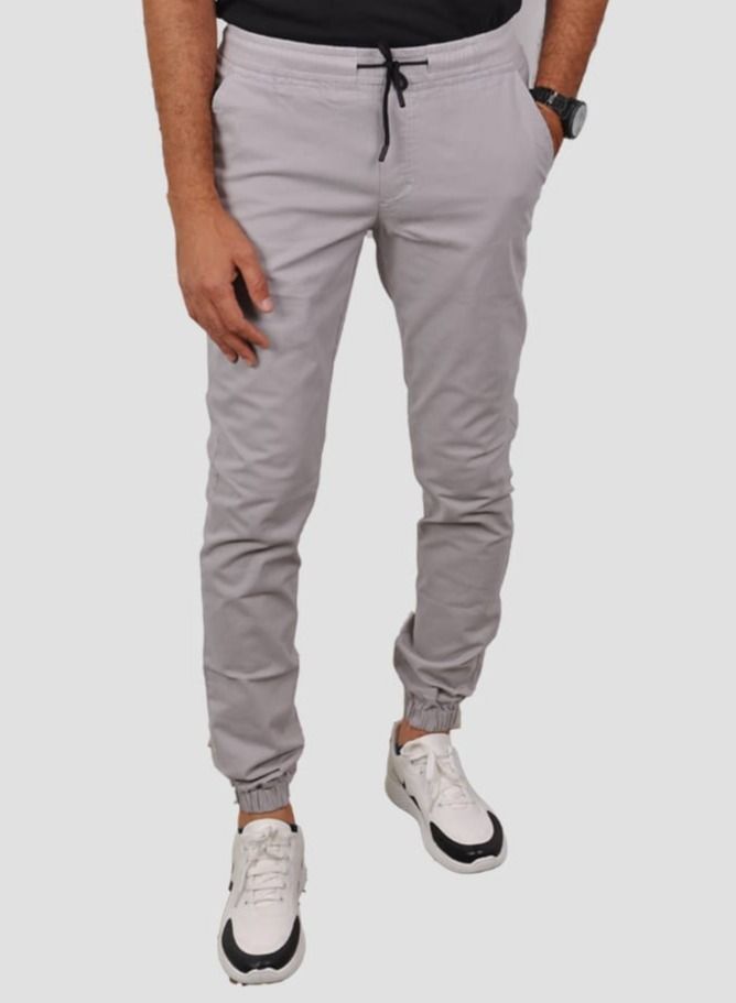 Jupiter Men's gabardine pants - Light Grey  - Image 1