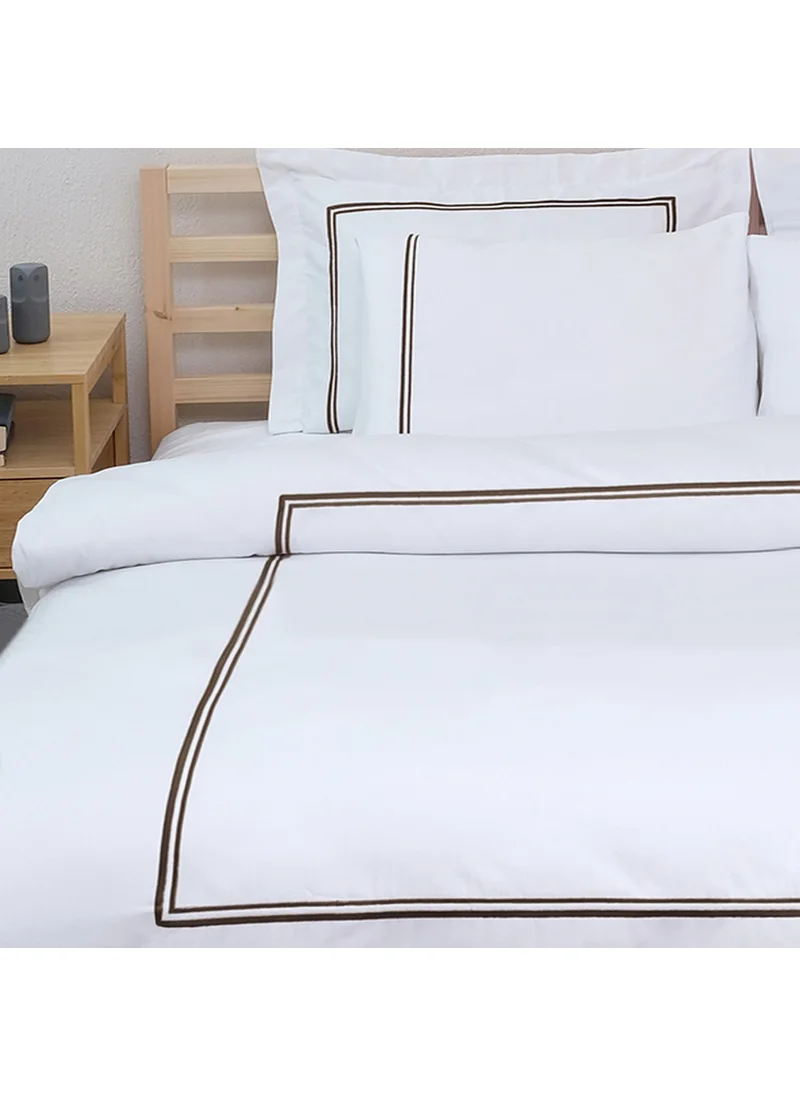 Meyn Collection Single Cotton Satin Pico Embroidered Gift Dowry Duvet Cover Set