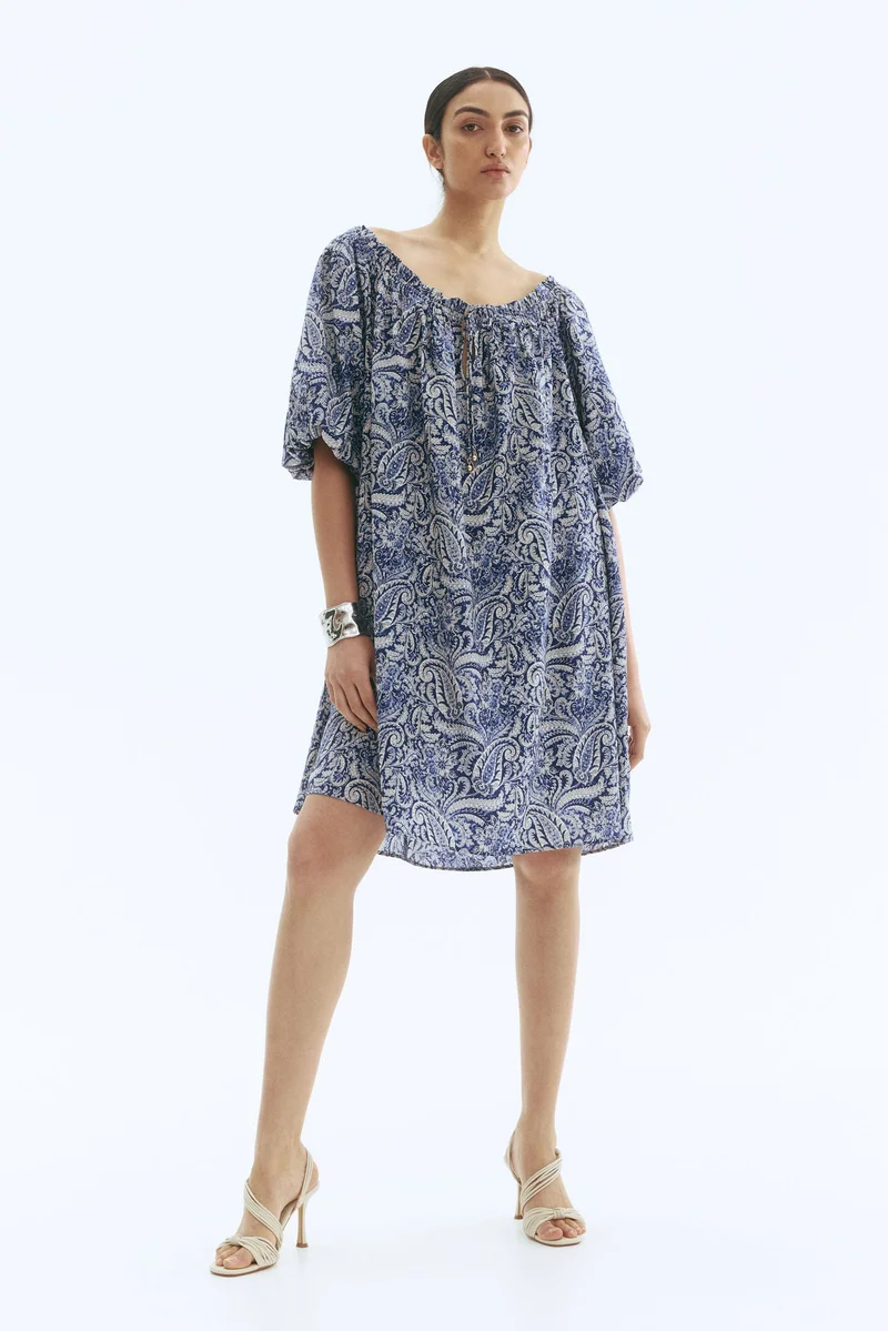 اتش اند ام فستان برباط