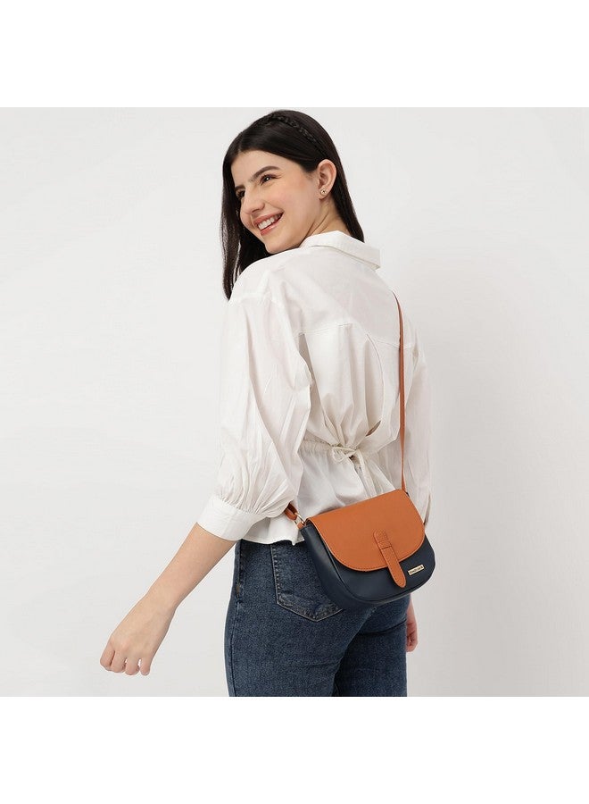 fastrack حقيبة سلاينغ ملونة للنساء والفتيات والسيدات | مع حزام سلاينغ غير قابل للفصل | بناء متين من مادة PU | حقيبة يد للسيدات | سلاينغ لحمل غير رسمي، تان - Image 2