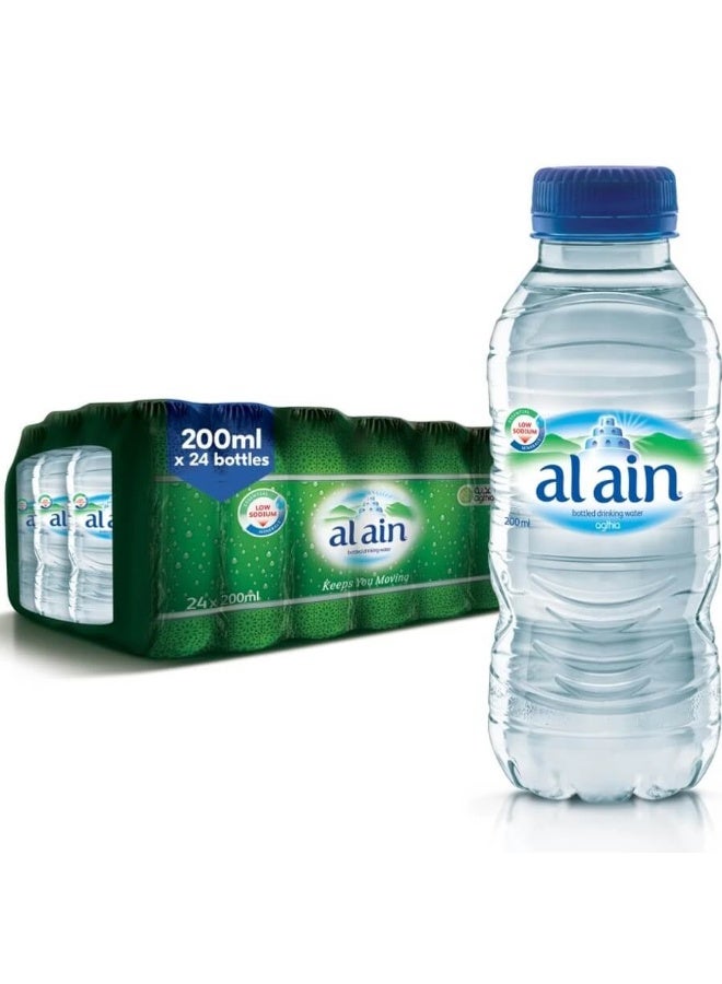 مياه العين المعبأة 200 مل × 24 قطعة – علبة ترطيب فاخرة