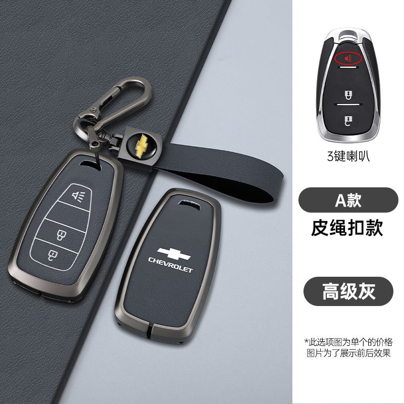 Chevrolet Malibu XL Key Case Cover - Suede Business Style for Cruze, Equinox, Trax, Trailblazer & More - Image 1