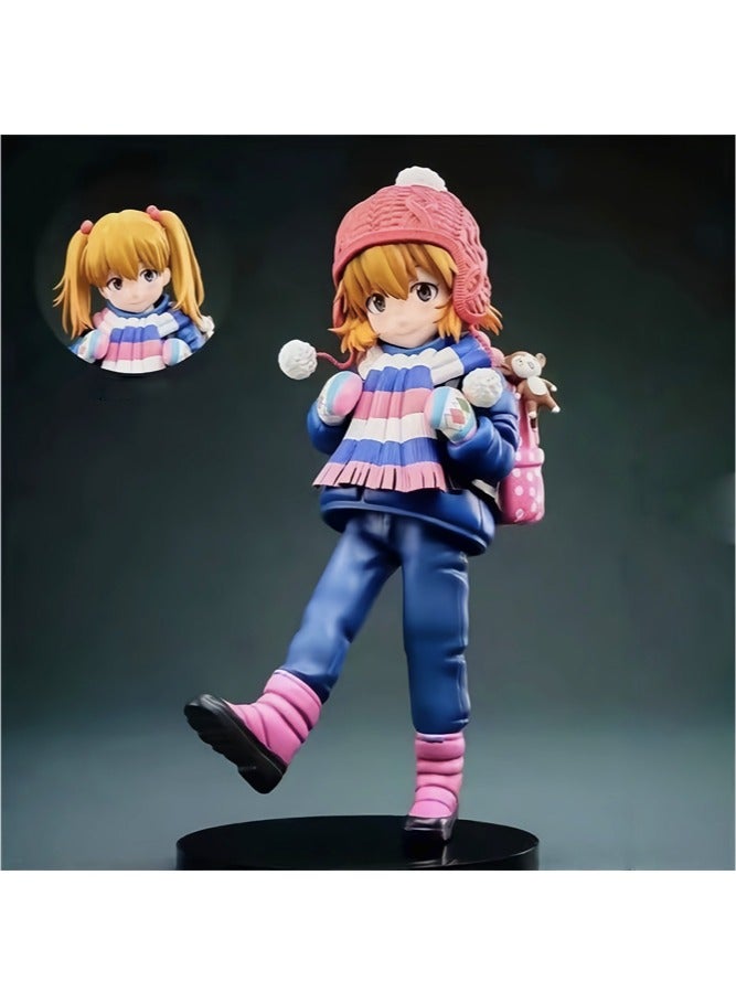 general Neon Genesis Evangelion Asuka Figure - 19cm Collectible with Interchangeable Heads Premium PVC Statue for Anime Fans Desktop Display - Image 4