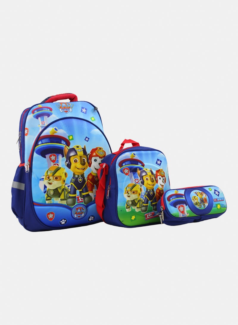 MIGO School Set Paw Patro Backpack 18 Inches – Blue - Image 1