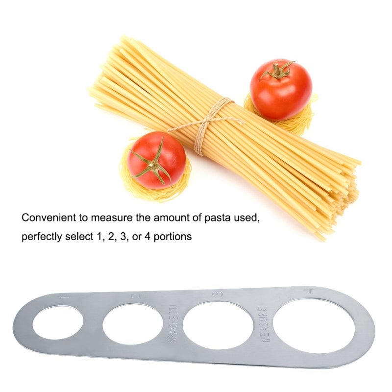 Spaghetti Measurer: Stainless Steel, Corrosion-Resistant, 1-4 Portion Control - Hanging Loop For Easy Storage Pasta Portion Tool for Home Kitchens, Professional Restaurants and Dieters - Image 3