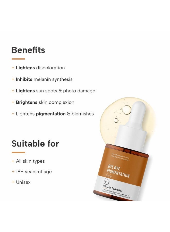 ديرماتوتش وداعًا لمصل التصبغ | للتصبغ والبقع الداكنة والشوائب | لجميع أنواع البشرة | للرجال والنساء | 18 مل - Image 2