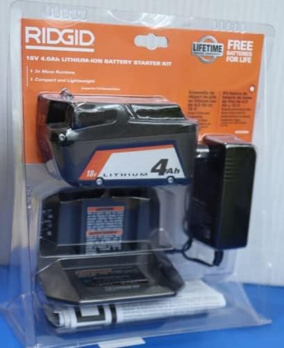RIDGID مجموعة بدء تشغيل بطارية وشاحن RIDGID 18V ليثيوم أيون 4.0 Ah - Image 2