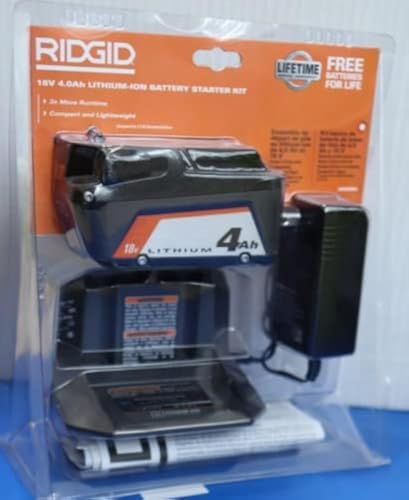 RIDGID مجموعة بدء تشغيل بطارية وشاحن RIDGID 18V ليثيوم أيون 4.0 Ah - Image 4