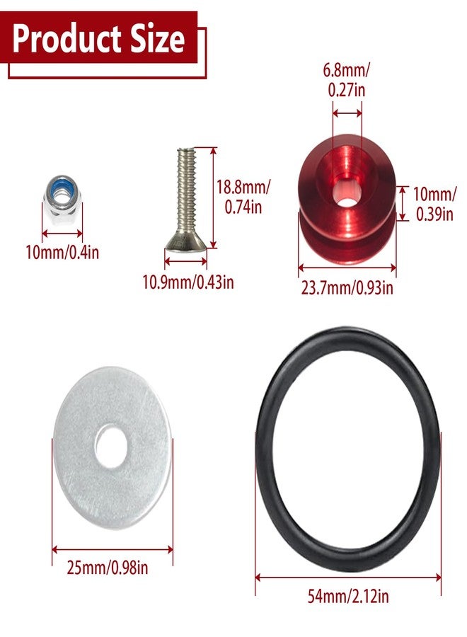 BFXM Universal Car Bumper Quick Release Clips Fasteners Kit, Front and Rear Bumper Fasteners, Ultimate Fastening Solution for Quick Bumper Release. - Image 2