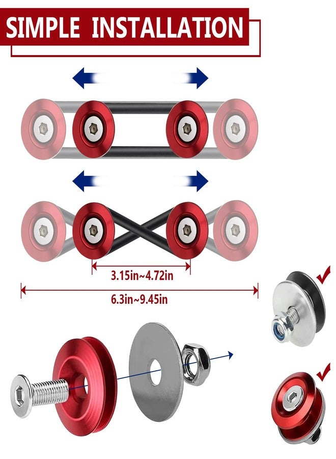 BFXM Universal Car Bumper Quick Release Clips Fasteners Kit, Front and Rear Bumper Fasteners, Ultimate Fastening Solution for Quick Bumper Release. - Image 4