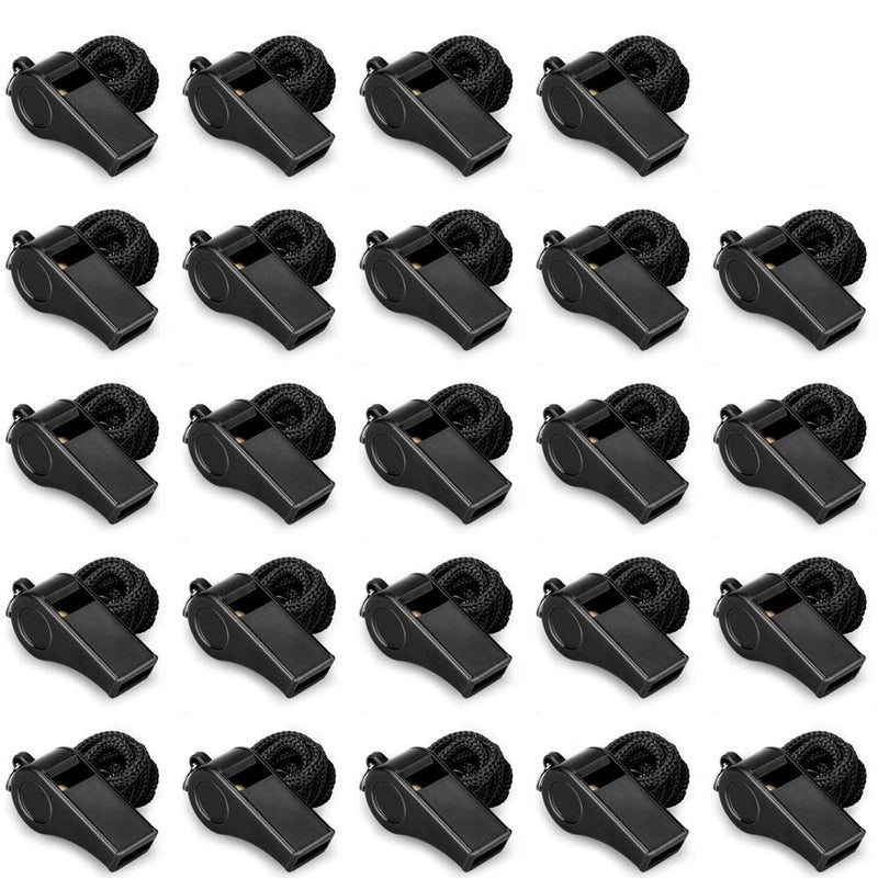 Hipat Whistle, 24PCS Sports Whistles with Lanyard, Loud Crisp Sound Whistles Bulk Perfect for Coaches, Referees, and Officials - Image 1