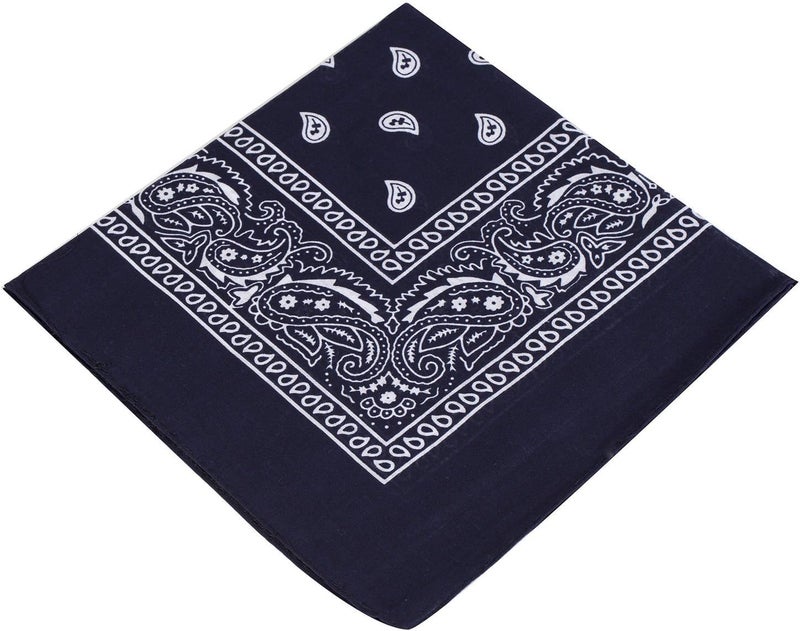Boolavard 1s, 6s, 9s or 12 Pack Cowboy Bandanas Bandana with Original Paisley Pattern - Image 1