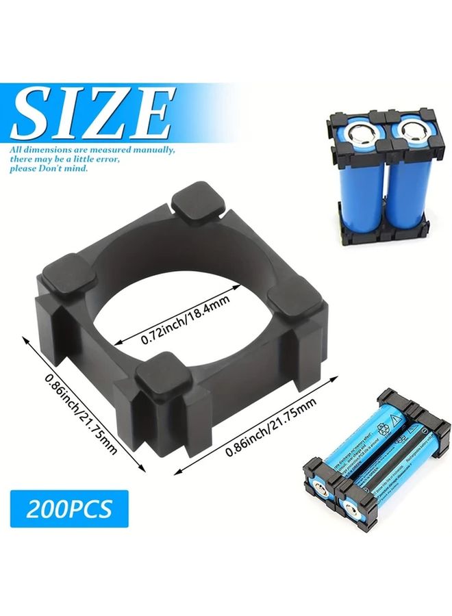 200 Pcs 18650 Battery Holders ABS PC Material For DIY Battery Packs Electric Tools Vehicles - Image 2