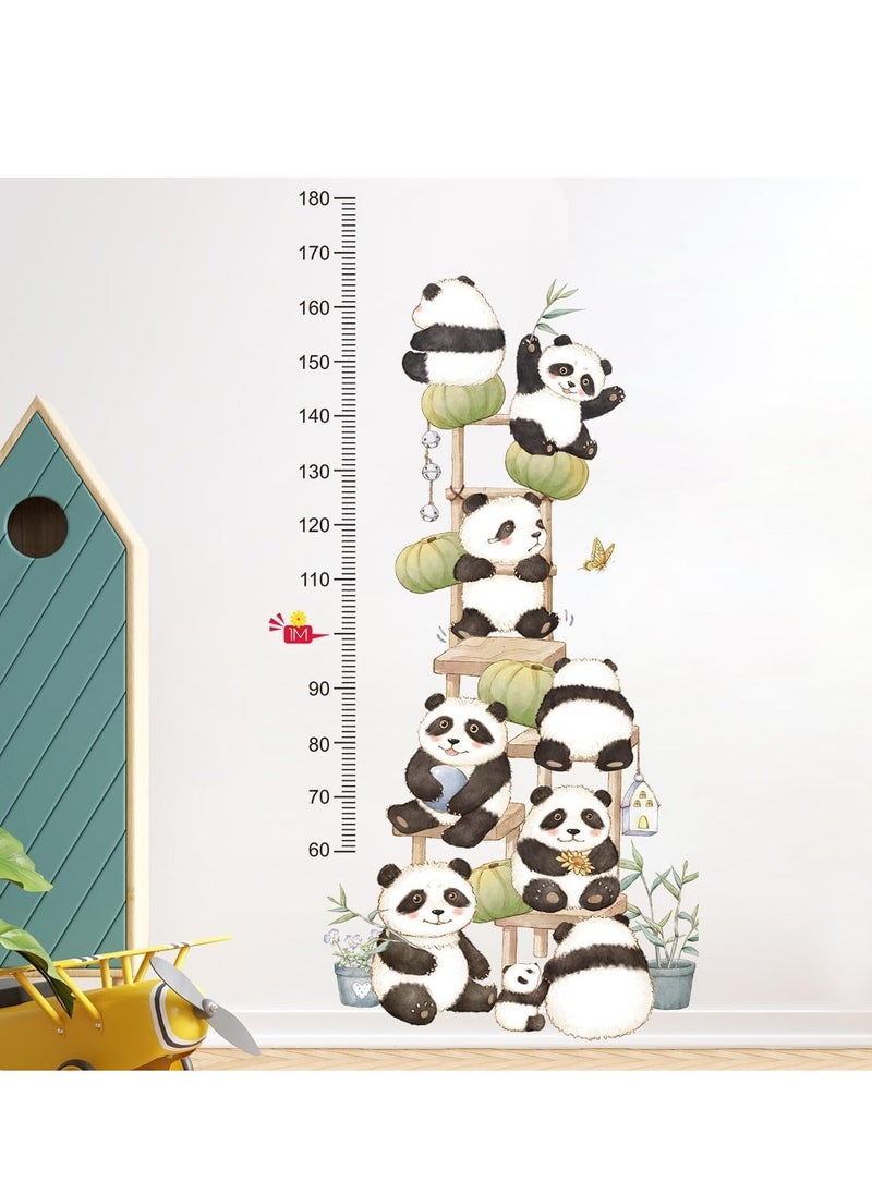 Gonice Kids Height Measurement Growth Chart Wall Stickers, Animals Cat Zebra Rhino Height Measure Ruler Decor for Children's Baby Boy Girl Kid Nursery Bedroom Playroom Wall Decor Toddler Wall Art Gift  - Image 1