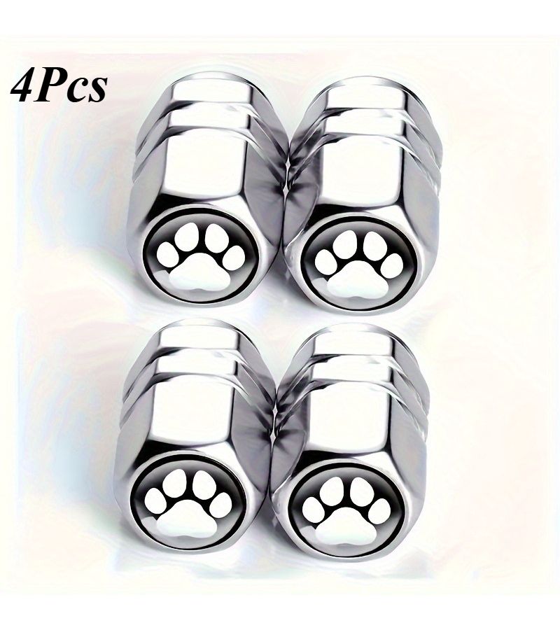 4 Red Aluminum Alloy Tire Valve Caps Durable Protective Car Motorcycle Accessories - Image 2