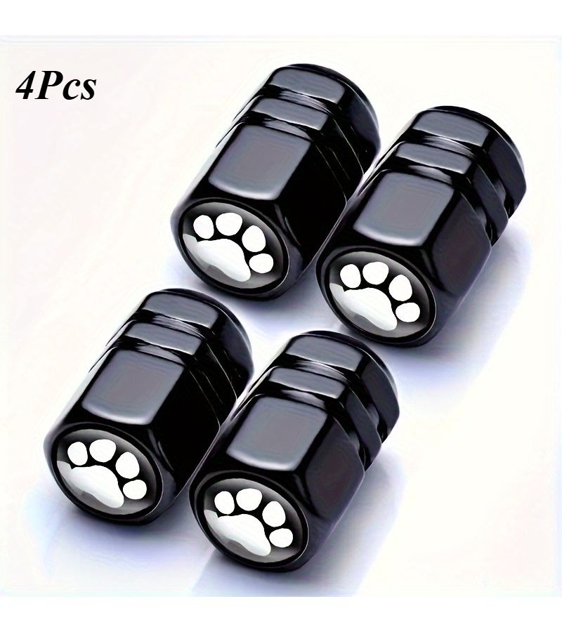4 Red Aluminum Alloy Tire Valve Caps Durable Protective Car Motorcycle Accessories - Image 3