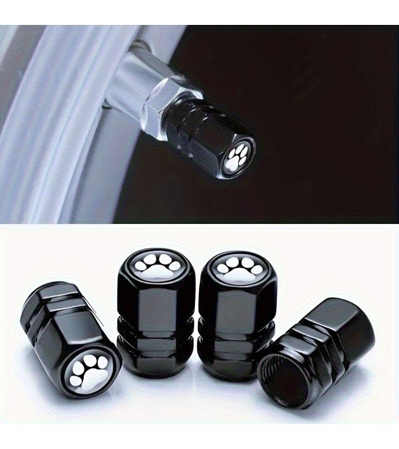 4 Red Aluminum Alloy Tire Valve Caps Durable Protective Car Motorcycle Accessories - Image 4